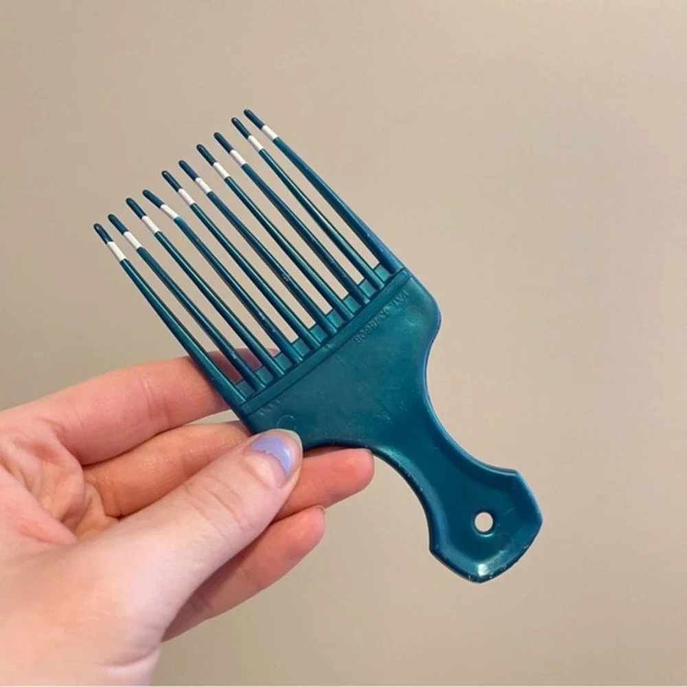 Vintage 1980s USA Patent 4345608 Plastic Hair Pick Lift Comb 5
